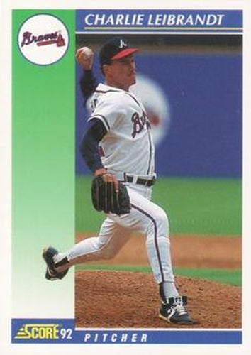 #105 Charlie Leibrandt - Atlanta Braves - 1992 Score Baseball