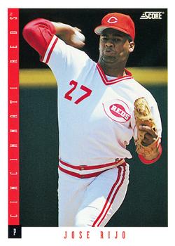 105 Jose Rijo - Cincinnati Reds - 1993 Score Baseball – Isolated Cards