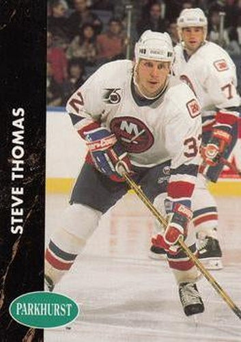 #105 Steve Thomas - New York Islanders - 1991-92 Parkhurst Hockey
