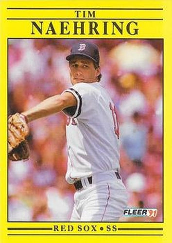 #105 Tim Naehring - Boston Red Sox - 1991 Fleer Baseball