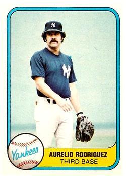 #105 Aurelio Rodriguez - New York Yankees - 1981 Fleer Baseball