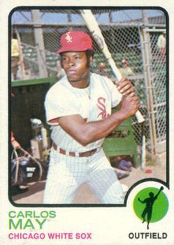 #105 Carlos May - Chicago White Sox - 1973 Topps Baseball