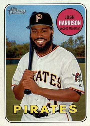 #105 Josh Harrison - Pittsburgh Pirates - 2018 Topps Heritage Baseball