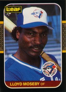 #105 Lloyd Moseby - Toronto Blue Jays - 1987 Leaf Baseball