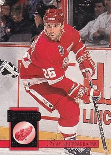 #105 Ray Sheppard - Detroit Red Wings - 1993-94 Donruss Hockey