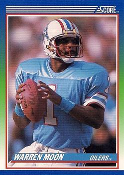 #105 Warren Moon - Houston Oilers - 1990 Score Football