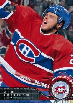 #105 Alex Galchenyuk - Montreal Canadiens - 2014-15 Upper Deck Hockey