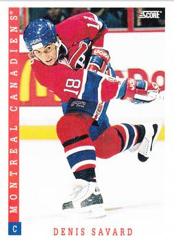 #105 Denis Savard - Montreal Canadiens - 1993-94 Score Canadian Hockey