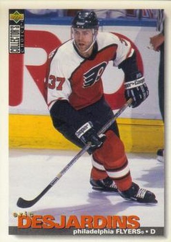 #105 Eric Desjardins - Philadelphia Flyers - 1995-96 Collector's Choice Hockey
