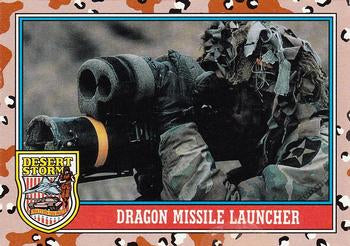#105 Dragon Missile Launcher - 1991 Topps Desert Storm