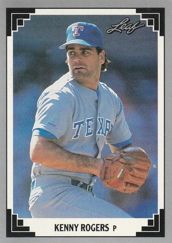 #105 Kenny Rogers - Texas Rangers - 1991 Leaf Baseball