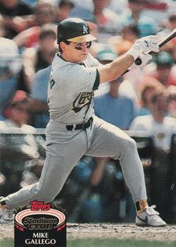 #106 Mike Gallego - Oakland Athletics - 1992 Stadium Club Baseball
