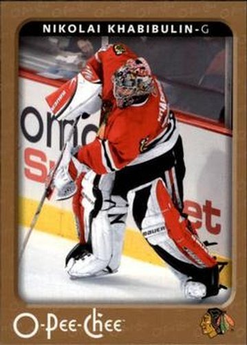 #106 Nikolai Khabibulin - Chicago Blackhawks - 2006-07 O-Pee-Chee Hockey