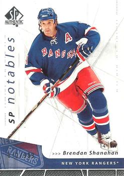 #106 Brendan Shanahan - New York Rangers - 2006-07 SP Authentic Hockey