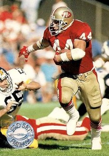 #106 Tom Rathman - San Francisco 49ers - 1991 Pro Set Platinum Football