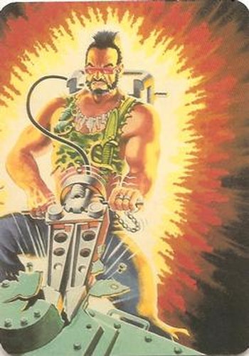 #106 Ripper Dreadnok - 1986 G.I. Joe Action Cards
