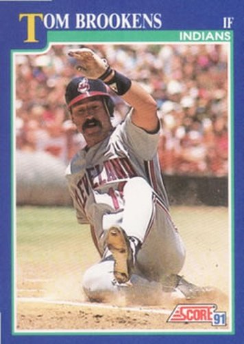#106 Tom Brookens - Cleveland Indians - 1991 Score Baseball