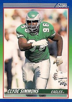 #106 Clyde Simmons - Philadelphia Eagles - 1990 Score Football