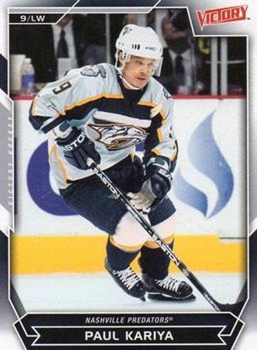 #106 Paul Kariya - Nashville Predators - 2007-08 Upper Deck Victory Hockey