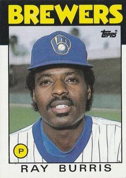 #106 Ray Burris - Milwaukee Brewers - 1986 Topps Baseball