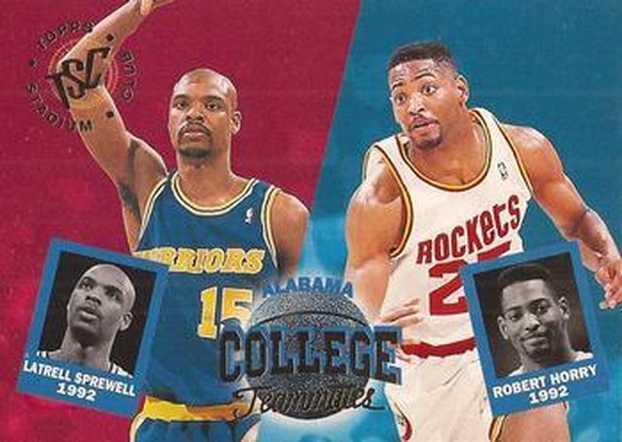 #106 Robert Horry / Latrell Sprewell - Houston Rockets / Golden State Warriors - 1994-95 Stadium Club Basketball