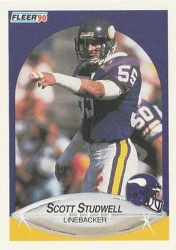 #106 Scott Studwell - Minnesota Vikings - 1990 Fleer Football