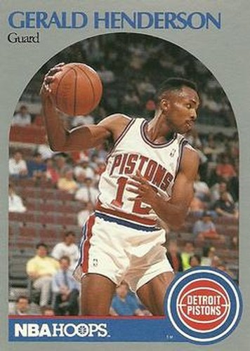#106 Gerald Henderson - Detroit Pistons - 1990-91 Hoops Basketball