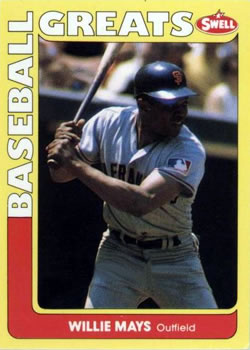 #106 Willie Mays - San Francisco Giants - 1991 Swell Baseball Greats