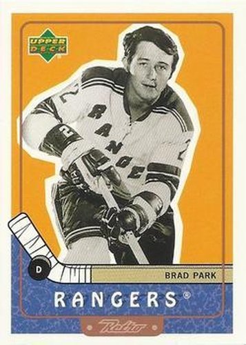 #106 Brad Park - New York Rangers - 1999-00 Upper Deck Retro Hockey