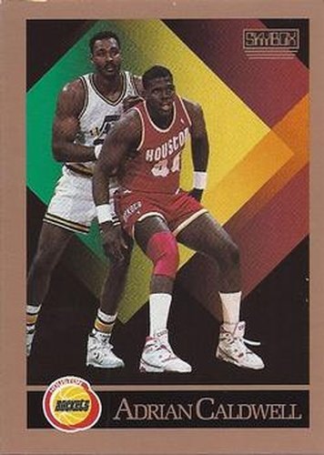 #106 Adrian Caldwell - Houston Rockets - 1990-91 SkyBox Basketball