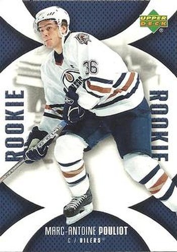 #106 Marc-Antoine Pouliot - Edmonton Oilers - 2006-07 Upper Deck Mini Jersey Hockey
