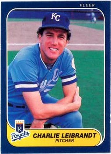 #13 Charlie Leibrandt - Kansas City Royals - 1986 Fleer Baseball