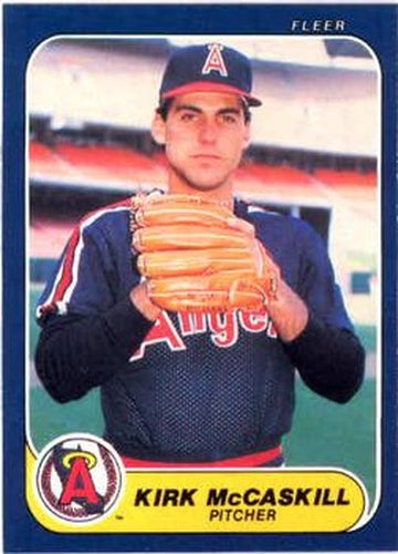 #163 Kirk McCaskill - California Angels - 1986 Fleer Baseball