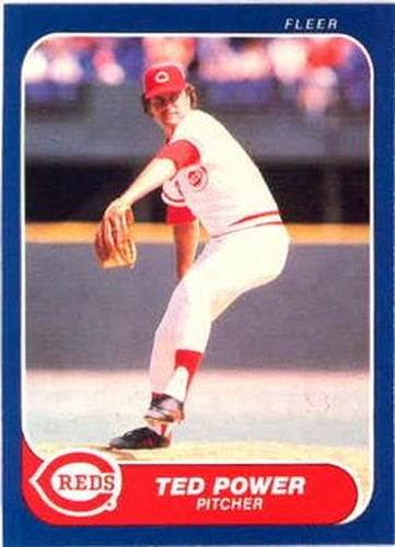 #187 Ted Power - Cincinnati Reds - 1986 Fleer Baseball