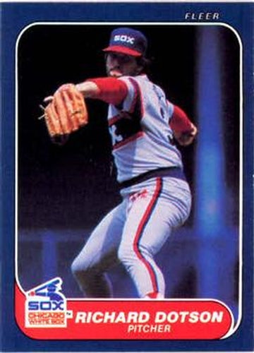 #203 Richard Dotson - Chicago White Sox - 1986 Fleer Baseball