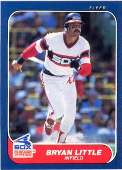 #212 Bryan Little - Chicago White Sox - 1986 Fleer Baseball