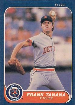 #239 Frank Tanana - Detroit Tigers - 1986 Fleer Baseball