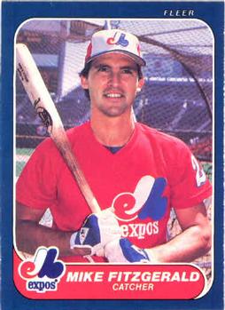 #247 Mike Fitzgerald - Montreal Expos - 1986 Fleer Baseball