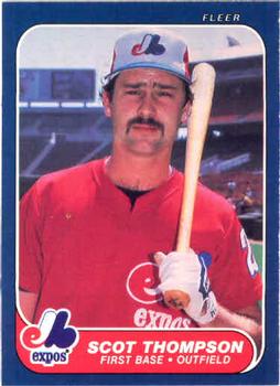 #262 Scot Thompson - Montreal Expos - 1986 Fleer Baseball