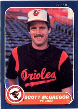 #281 Scott McGregor - Baltimore Orioles - 1986 Fleer Baseball