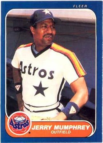 #306 Jerry Mumphrey - Houston Astros - 1986 Fleer Baseball