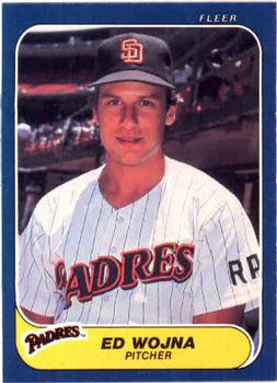 #338 Ed Wojna - San Diego Padres - 1986 Fleer Baseball