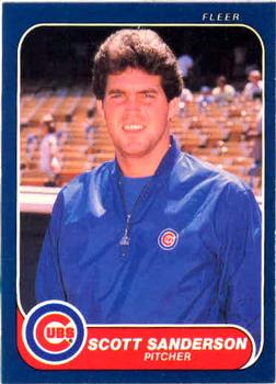 #379 Scott Sanderson - Chicago Cubs - 1986 Fleer Baseball