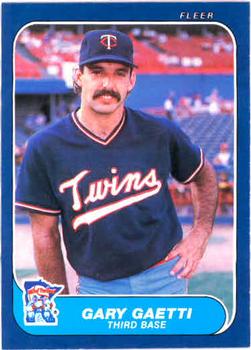 #394 Gary Gaetti - Minnesota Twins - 1986 Fleer Baseball