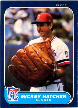 #396 Mickey Hatcher - Minnesota Twins - 1986 Fleer Baseball