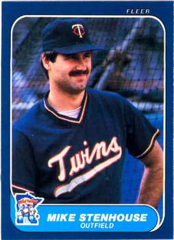 #406 Mike Stenhouse - Minnesota Twins - 1986 Fleer Baseball