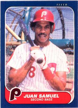 #449 Juan Samuel - Philadelphia Phillies - 1986 Fleer Baseball