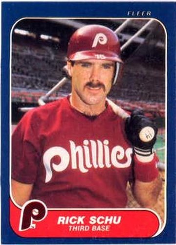 #451 Rick Schu - Philadelphia Phillies - 1986 Fleer Baseball