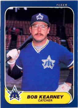 #466 Bob Kearney - Seattle Mariners - 1986 Fleer Baseball