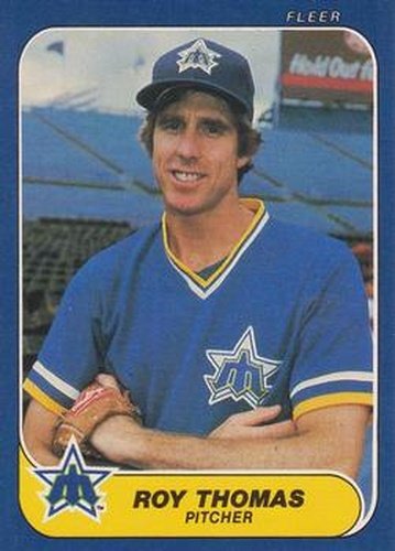 #478 Roy Thomas - Seattle Mariners - 1986 Fleer Baseball